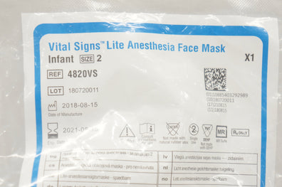 CareFusion 4820VS Vital Signs Lite Anesthesia Face Mask, Size 2 (x)